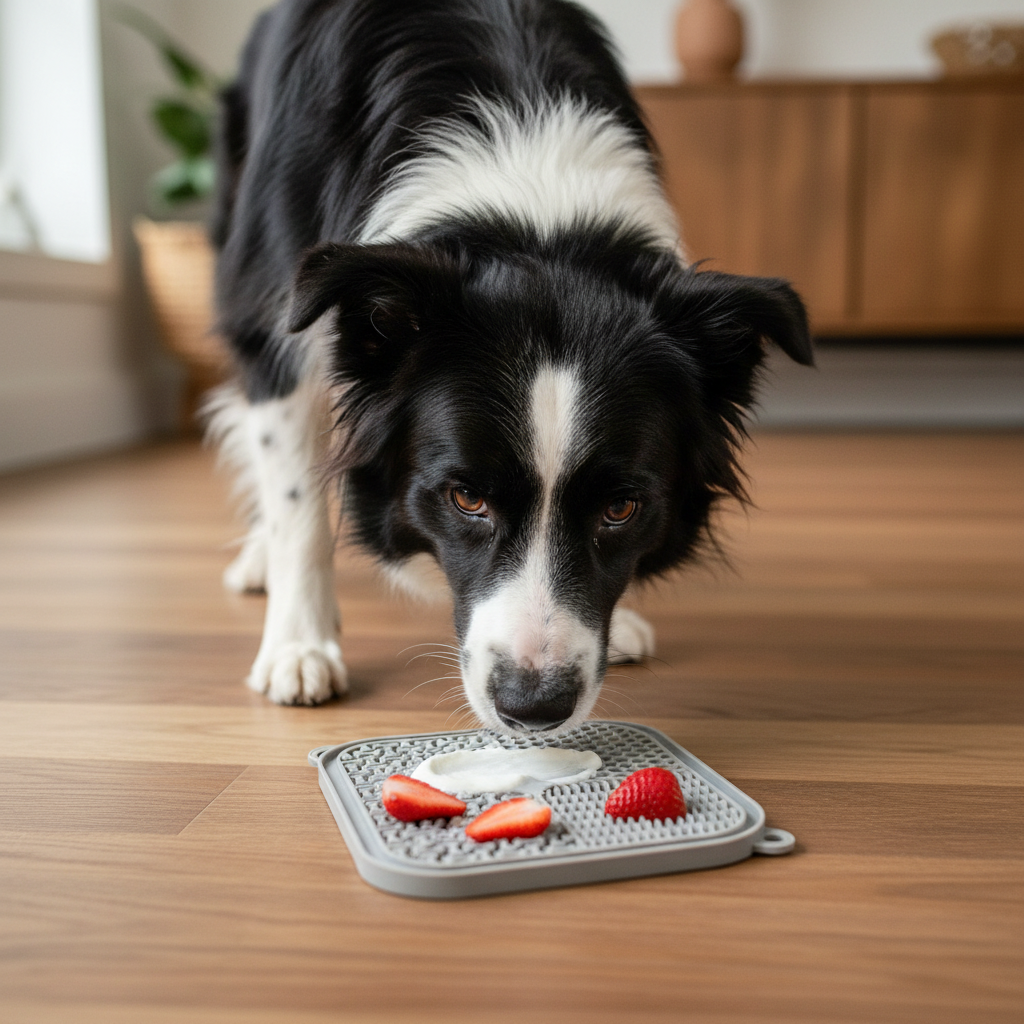 Dog Lifestyle with Yoghurt and Fruit